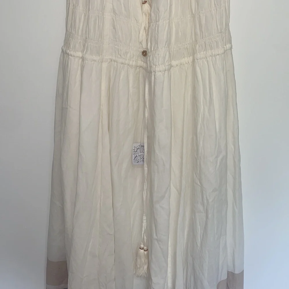 NEW Free People Lulu Embroidered Endless Summer Cotton Midi Dress